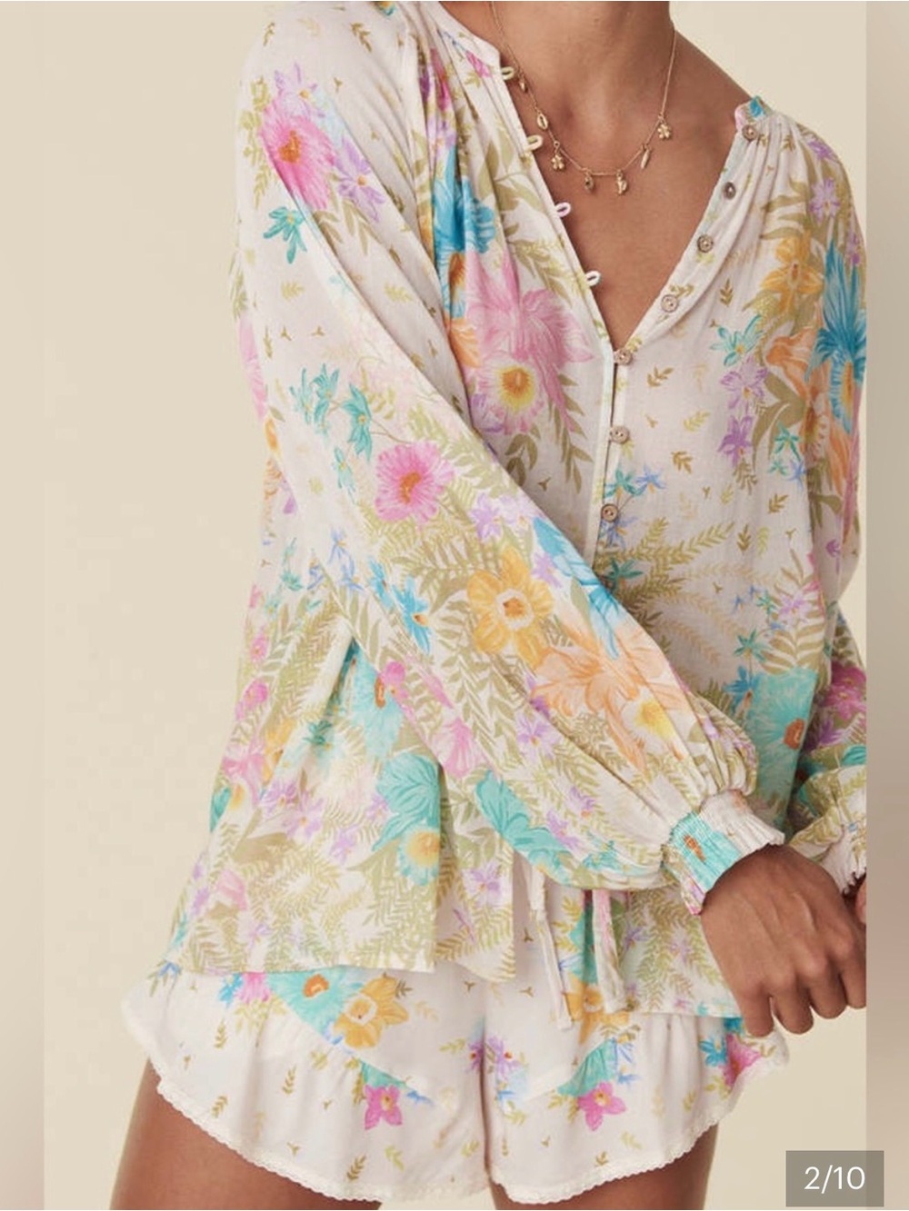 Spell Lei Lei Floral Blouse Size Small